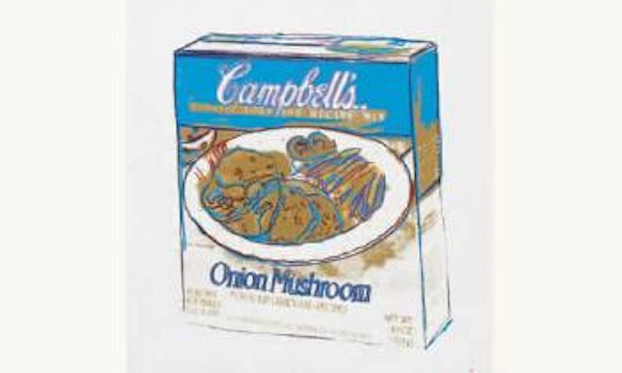 Campbell's soup: onion mushroom by Andy Warhol