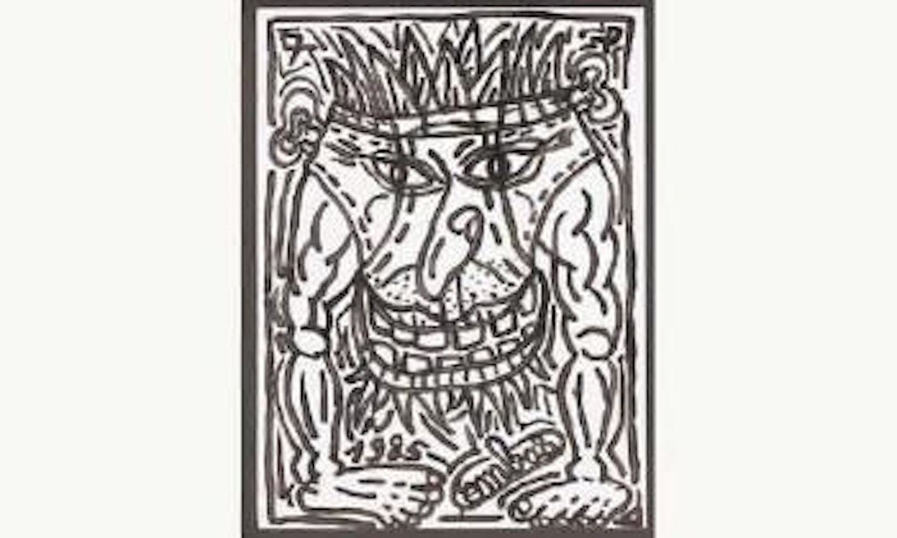 Homme a la tete de slip by Robert Combas