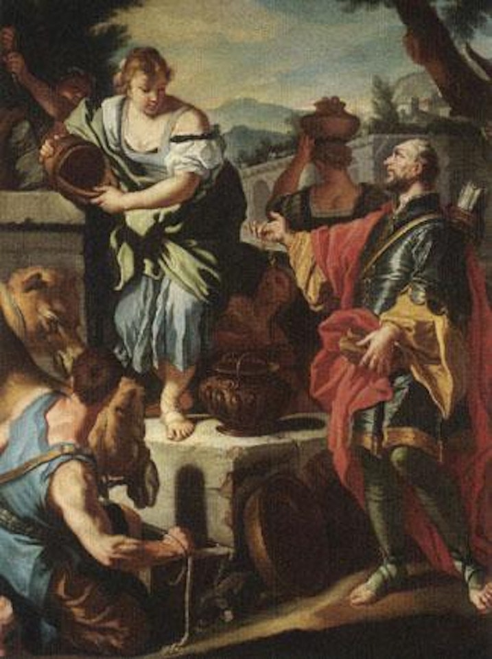 Rebecca and Eliezer at the well by Francesco Solimena