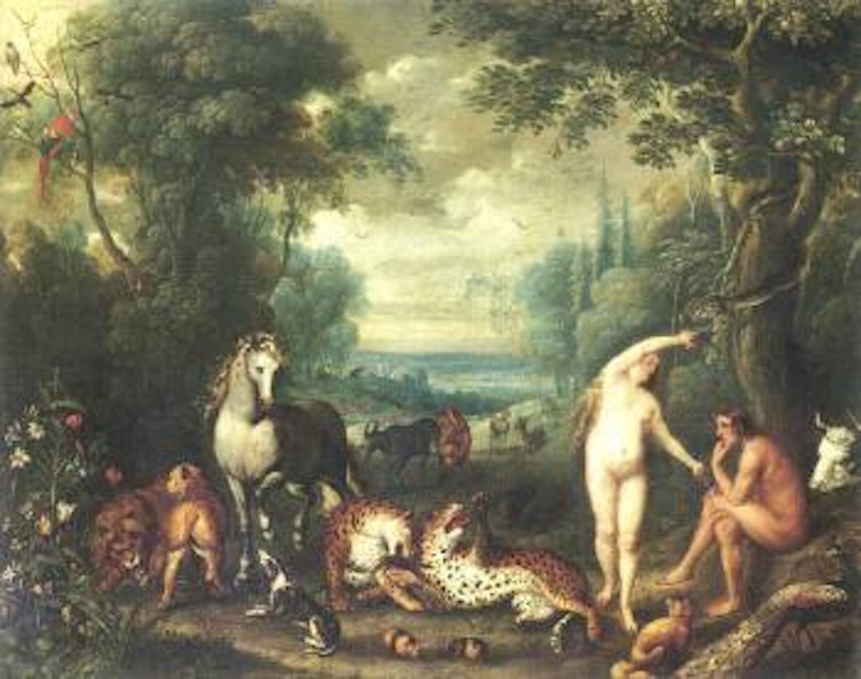 Paradise garden by Jan Brueghel the Younger