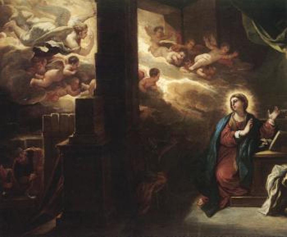 Annunciation by Circle of Luca Giordano
