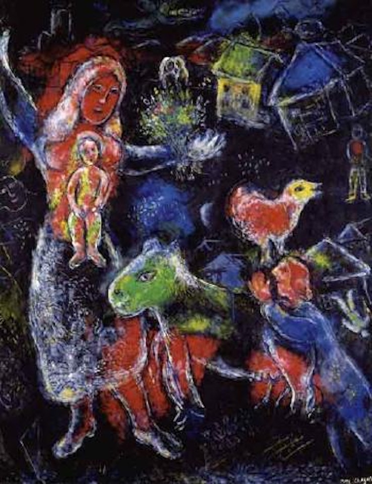 Les villageois by Marc Chagall