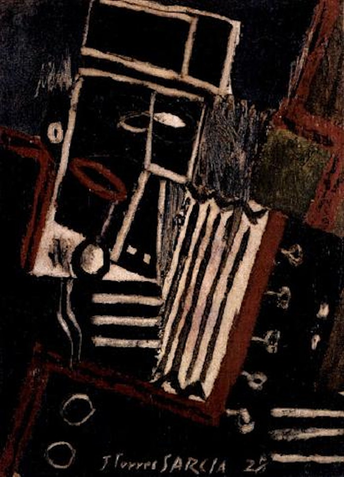 Accordian player by Joaquín Torres-García