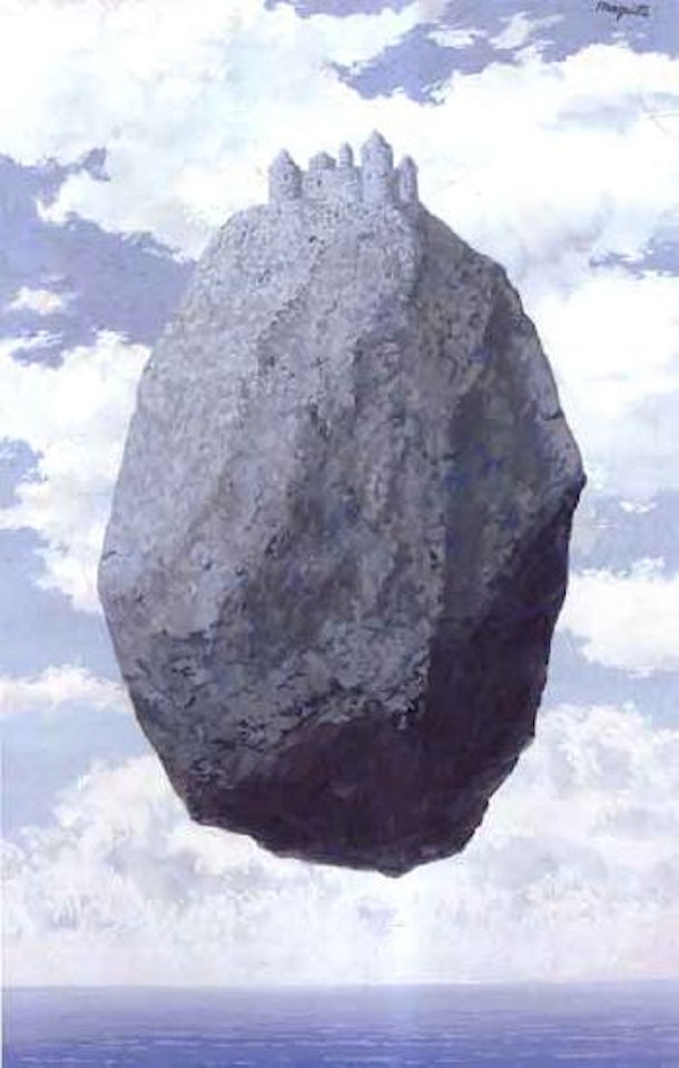 La chateau des Pyrenees by René Magritte