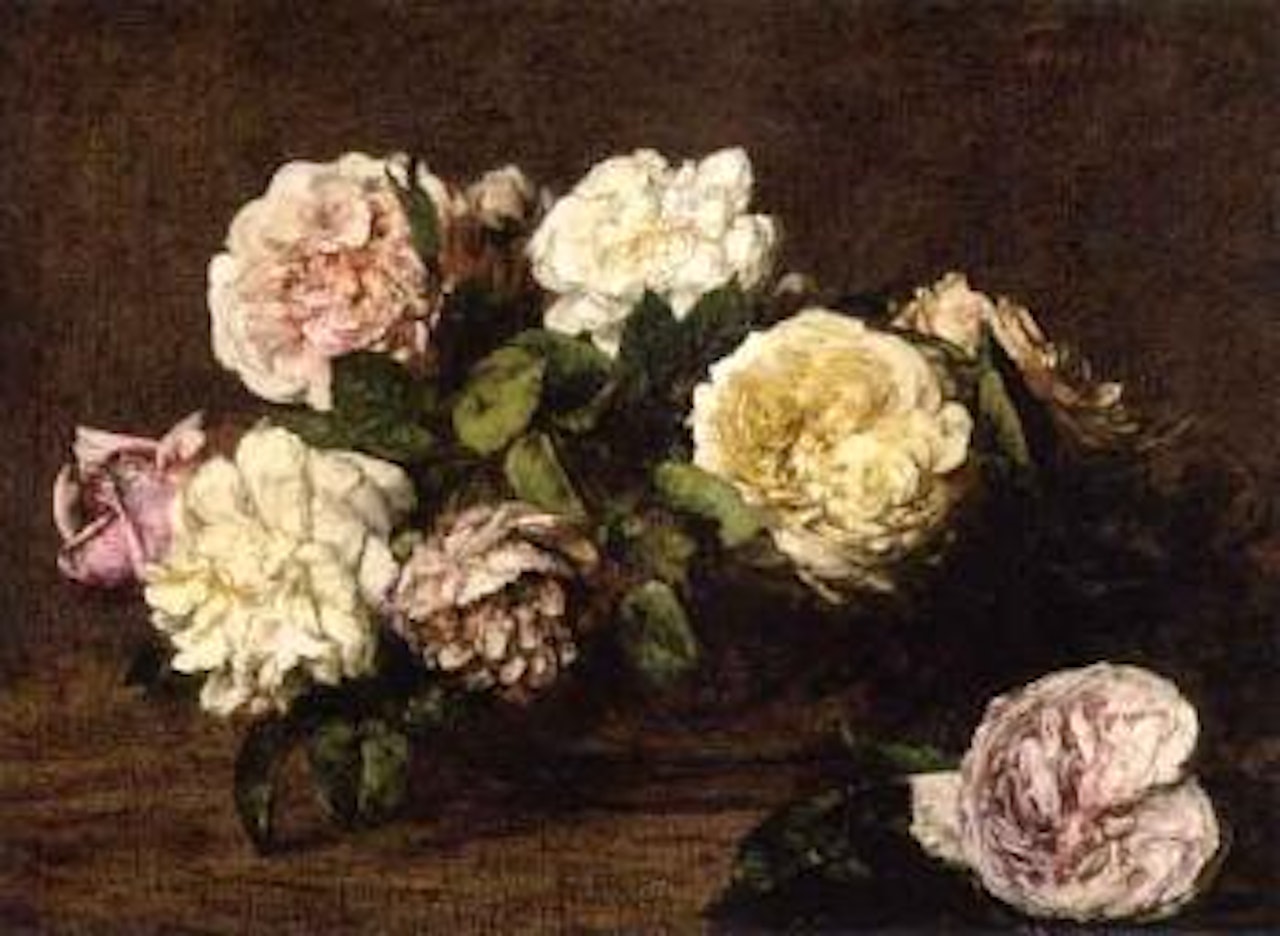 Fleurs, roses by Henri Fantin-Latour