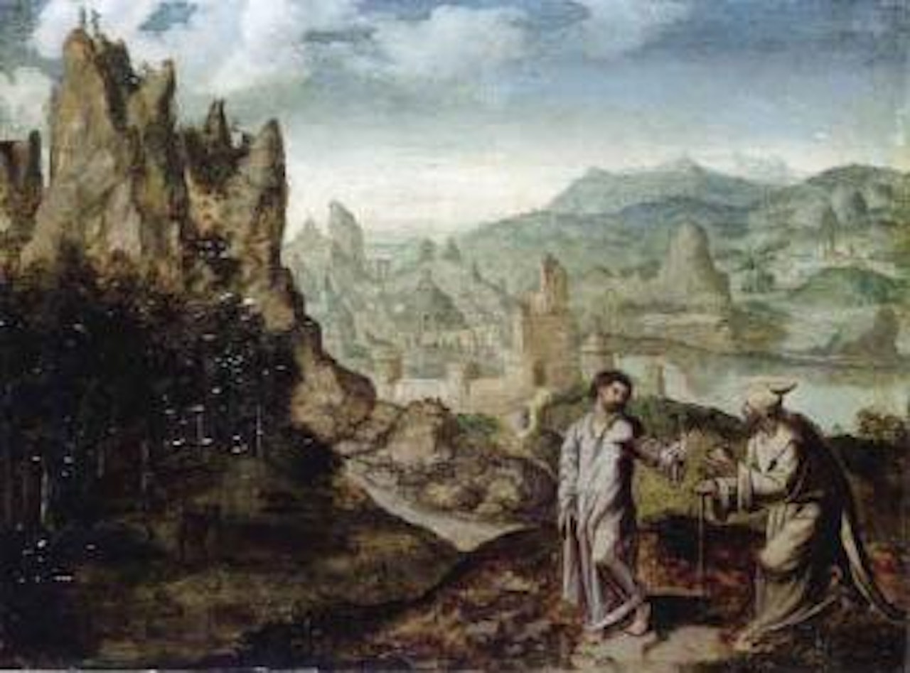 Temptation of Christ by Herri met de Bles