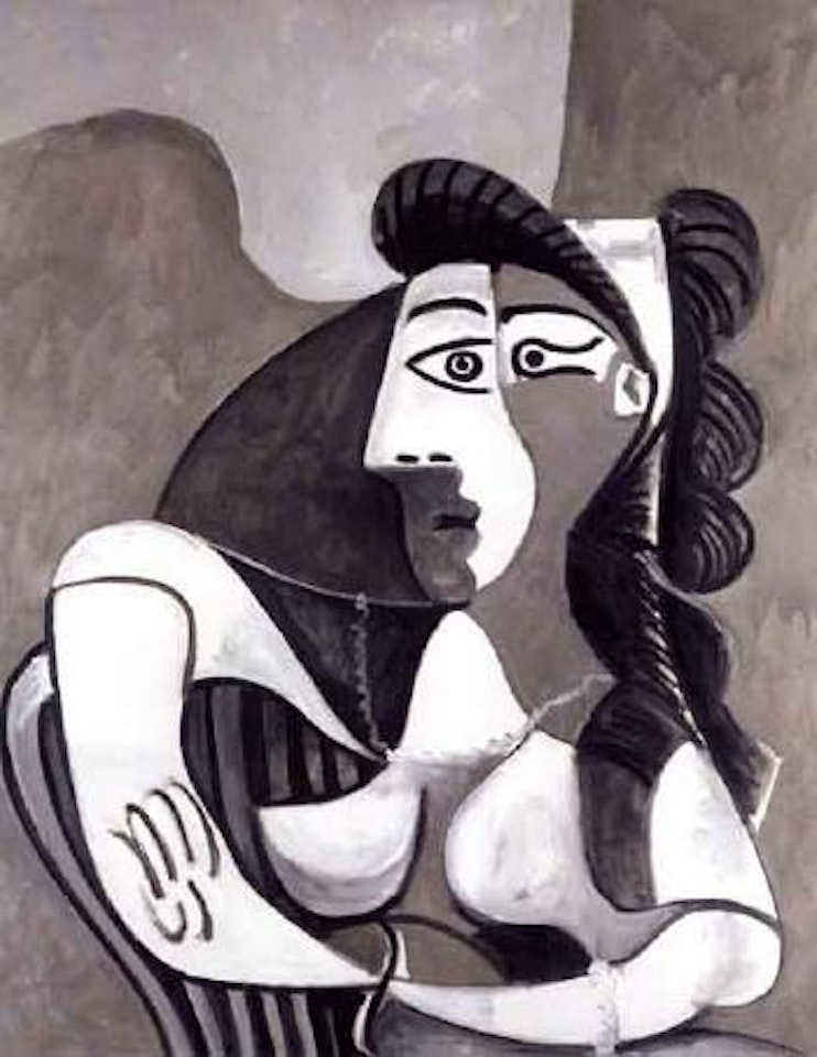 Femme dans un fauteuil, bust by Pablo Picasso