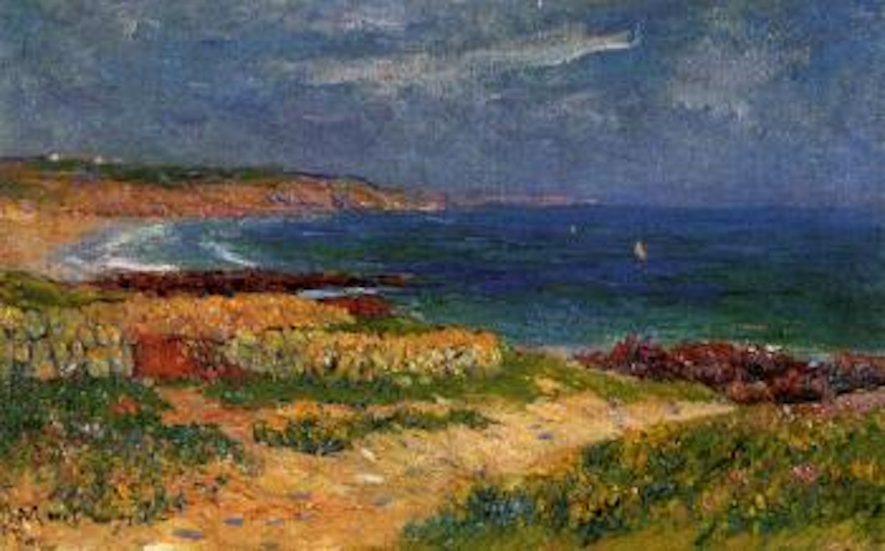 La Plage de Raguenec, Finistere by Henry Moret
