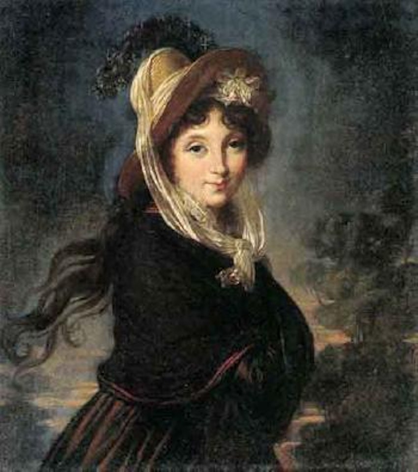 Portrait of a lady, said to be Countess Irina Ivanovna Worontzoff by Marie Louise Elisabeth Vigee-Lebrun