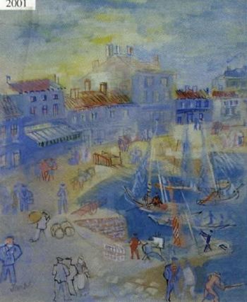 French harbour scene by Jean Dufy