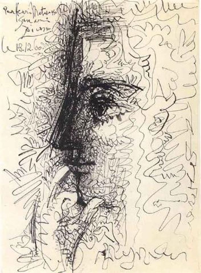 Personnage de profil by Pablo Picasso