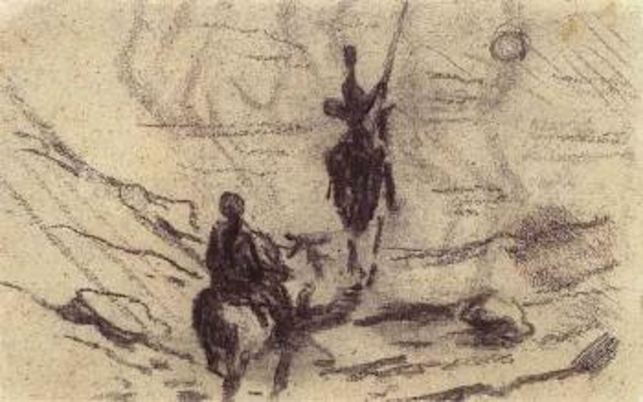 Don Quixote et Sancho Panza by Honoré Daumier