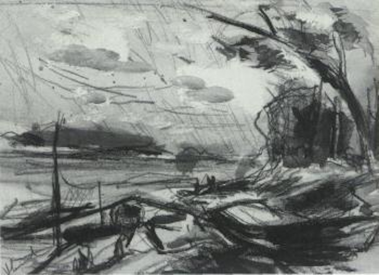 Au bord de la riviere by Maurice de Vlaminck