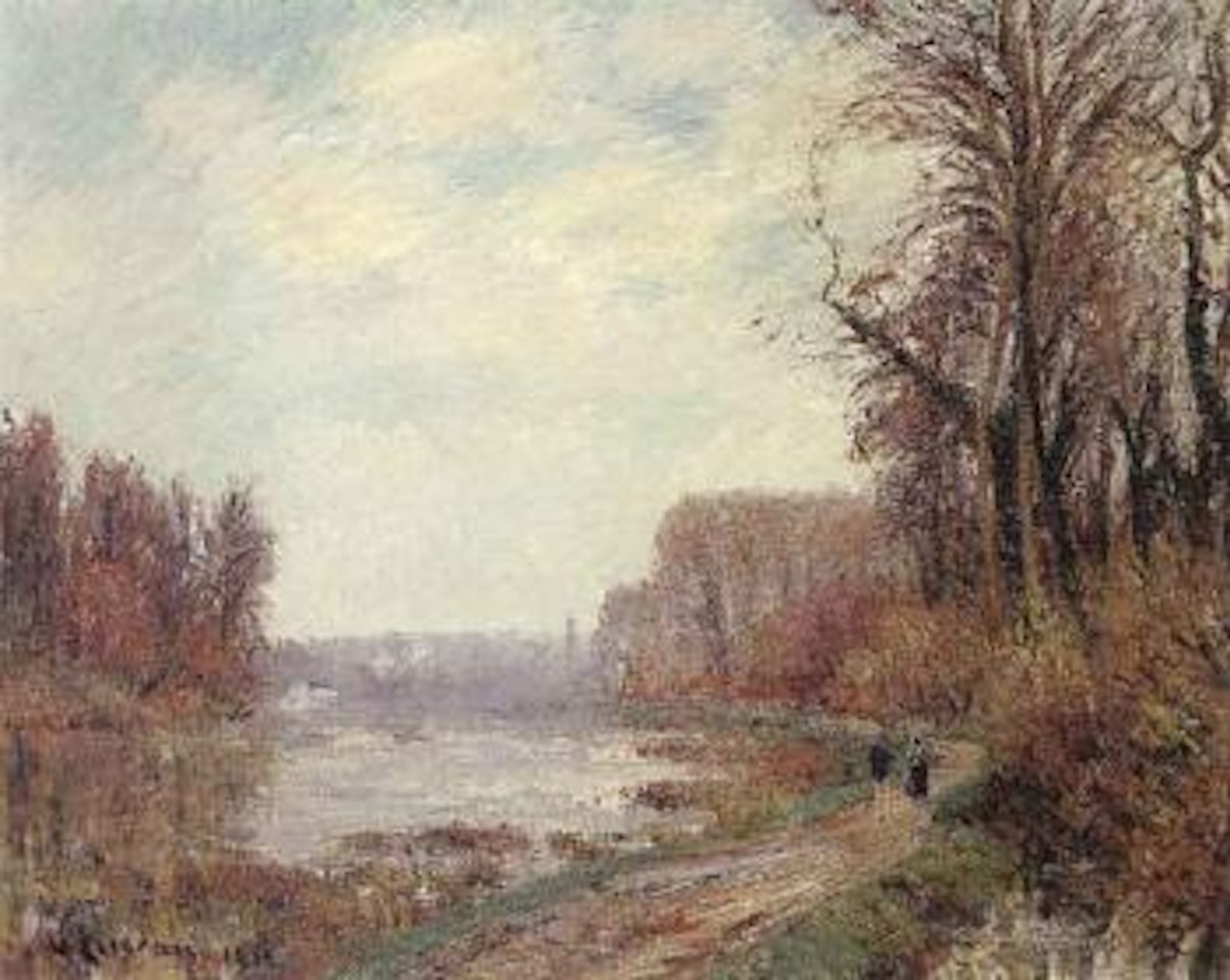 Le chemin au bord de l'Oise by Gustave Loiseau
