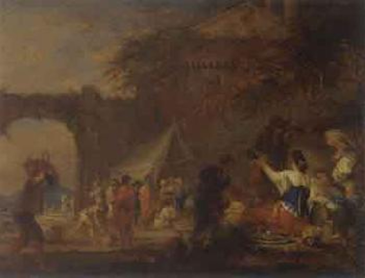 Revellers at fair by Francesco Zuccarelli