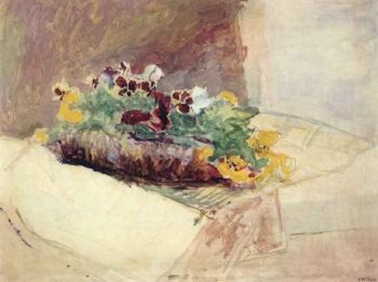 Nature morte aux fleurs by Édouard Vuillard