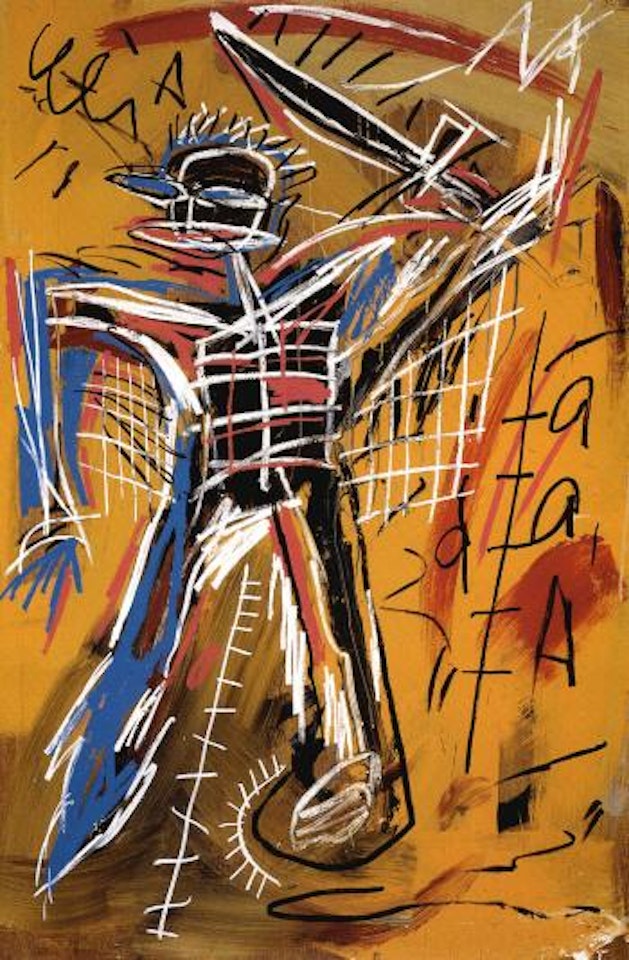 Offensive orange by Jean-Michel Basquiat
