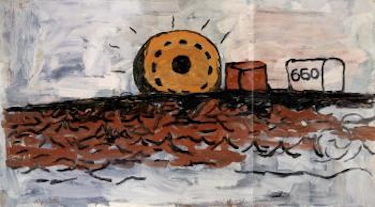 Maverick sun by Philip Guston