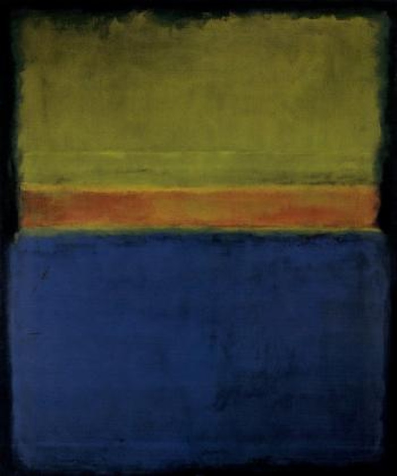 Blue, red and green by Mark Rothko