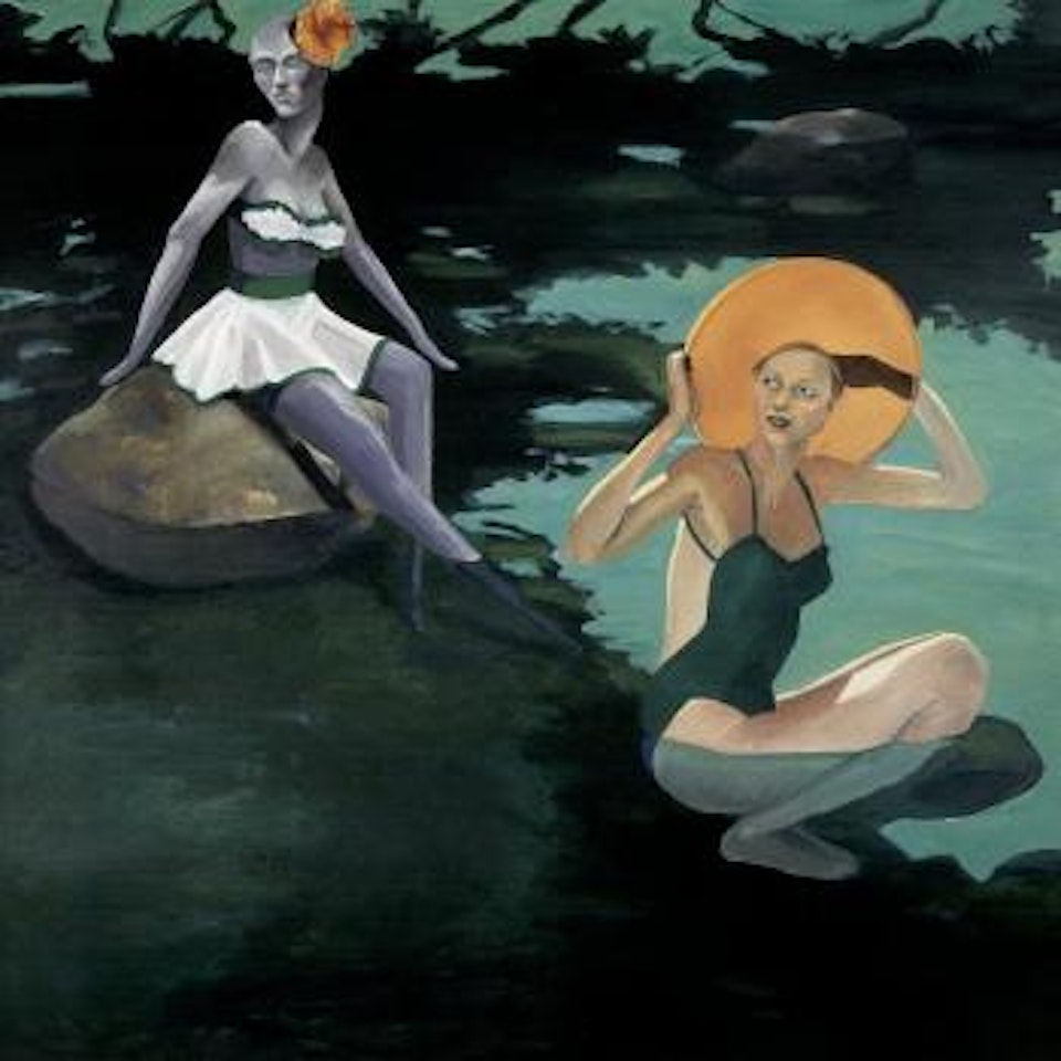 Woman in water by Eric Fischl