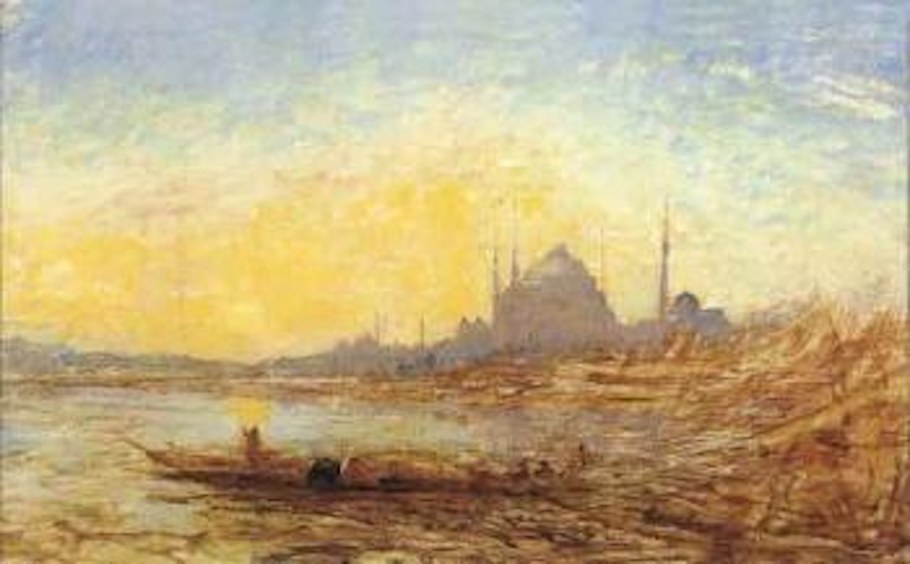 Sainte Sophie au soleil couchant by Félix Ziem