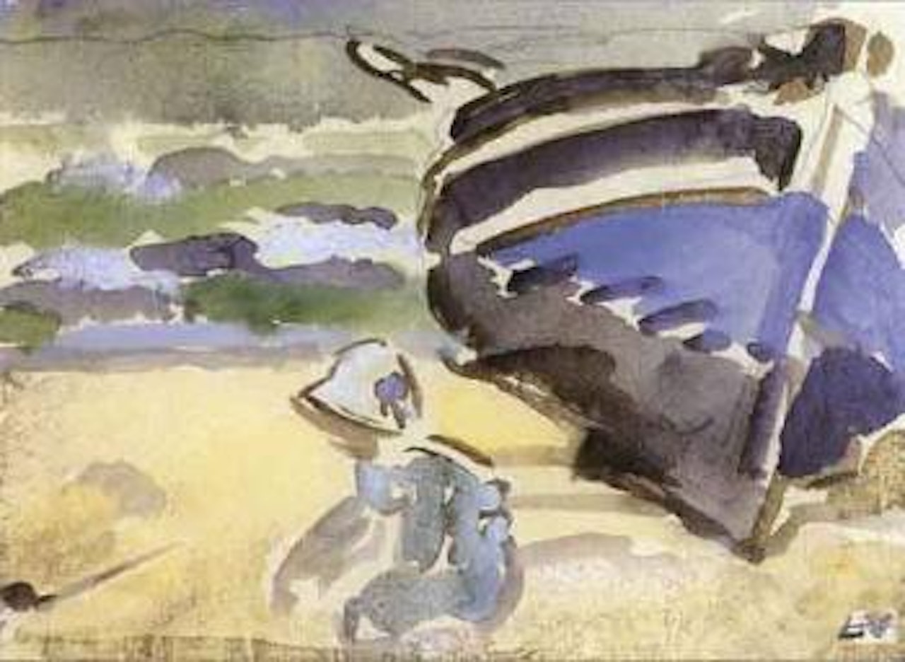 Fillette sur la plage by Louis Valtat
