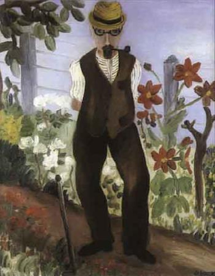 Andre bauchant dans son jardin by André Lanskoy
