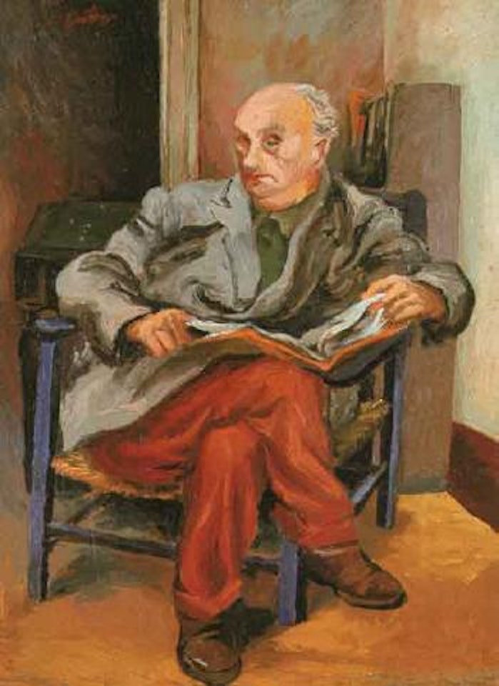 Portrait of the artist R Melli by Renato Guttuso