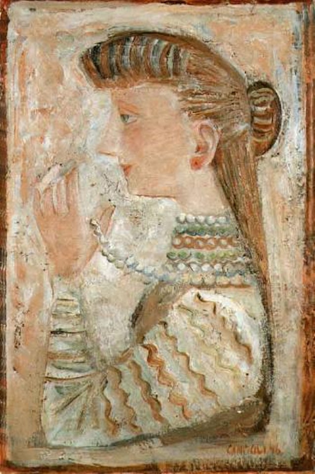 Le collier by Massimo Campigli
