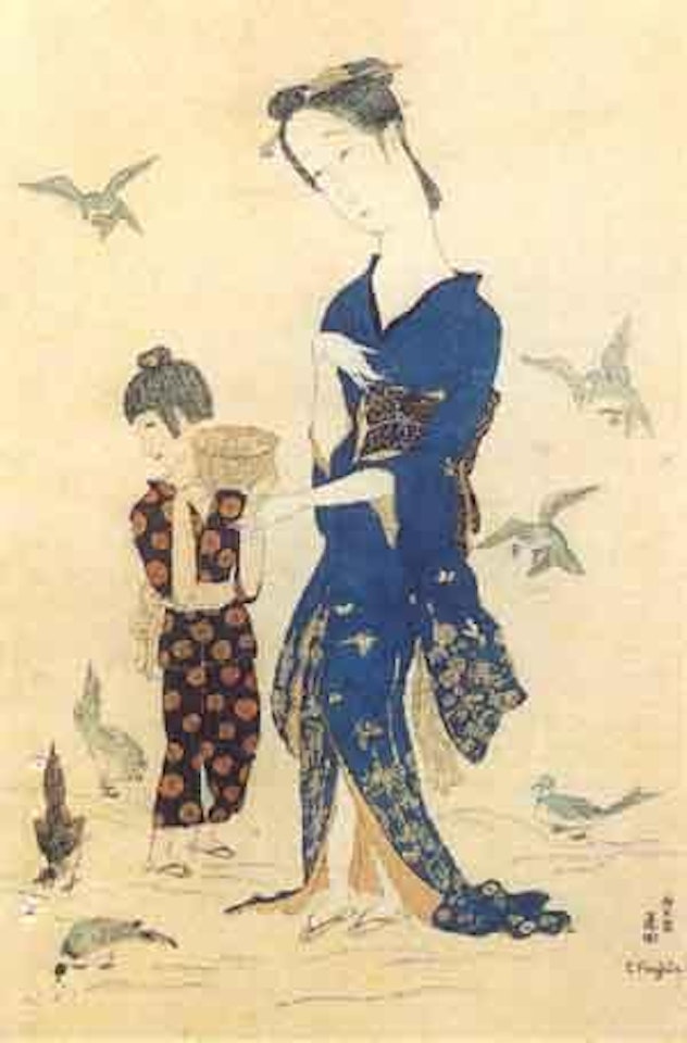 Scene japonaise by Leonard Tsuguharu Foujita