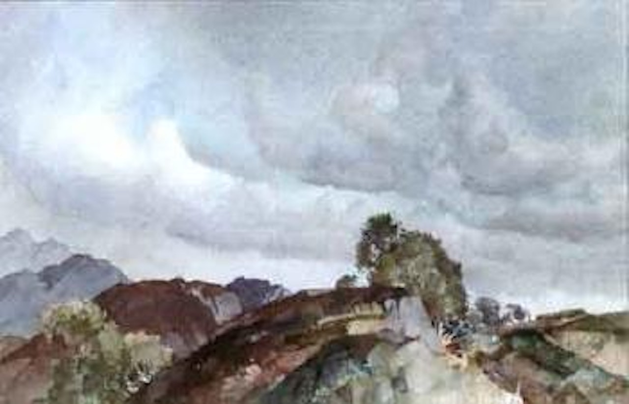Mossy hilltop, Perthshire by William Russell Flint