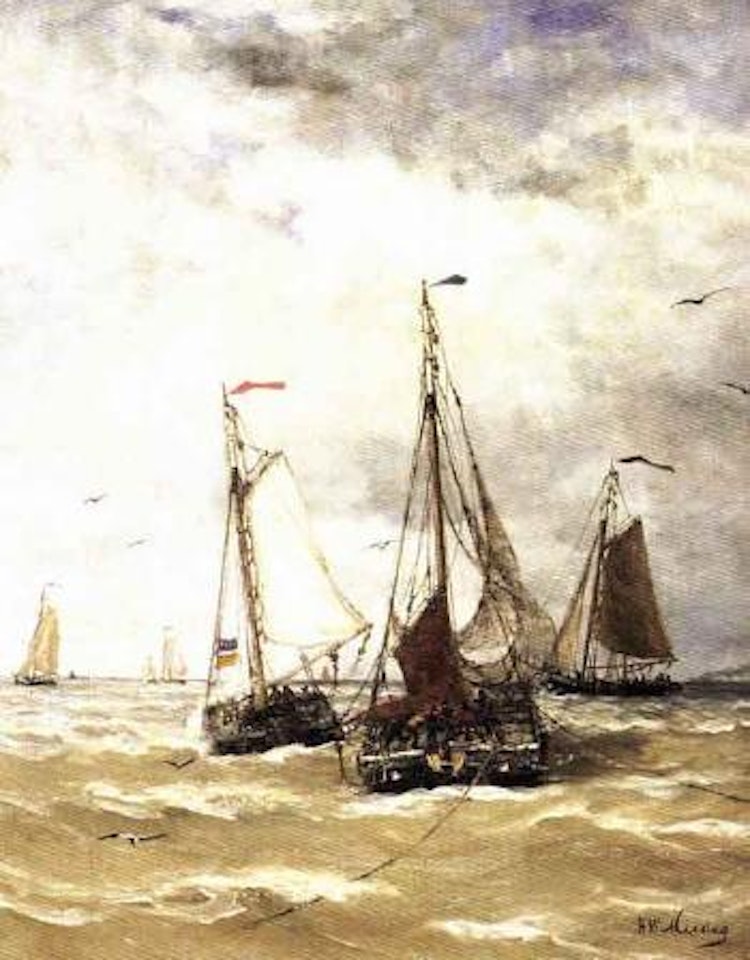 Preparations for departure by Hendrik-Willem Mesdag