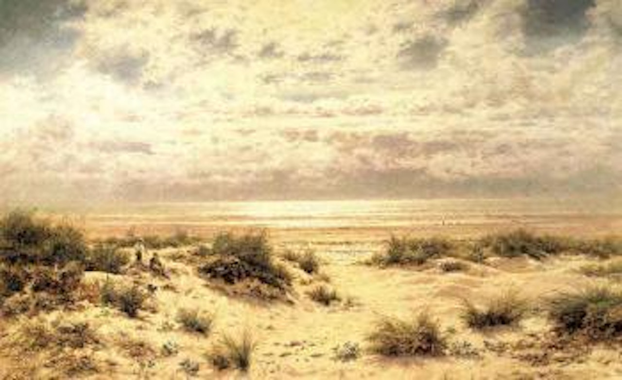 Low tide on the south coast by Benjamin Williams Leader