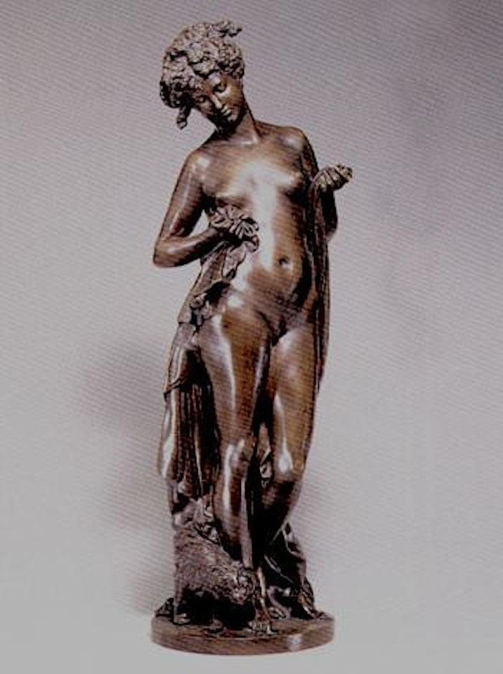 Young beauty with a cat by Albert-Ernest Carrier-Belleuse