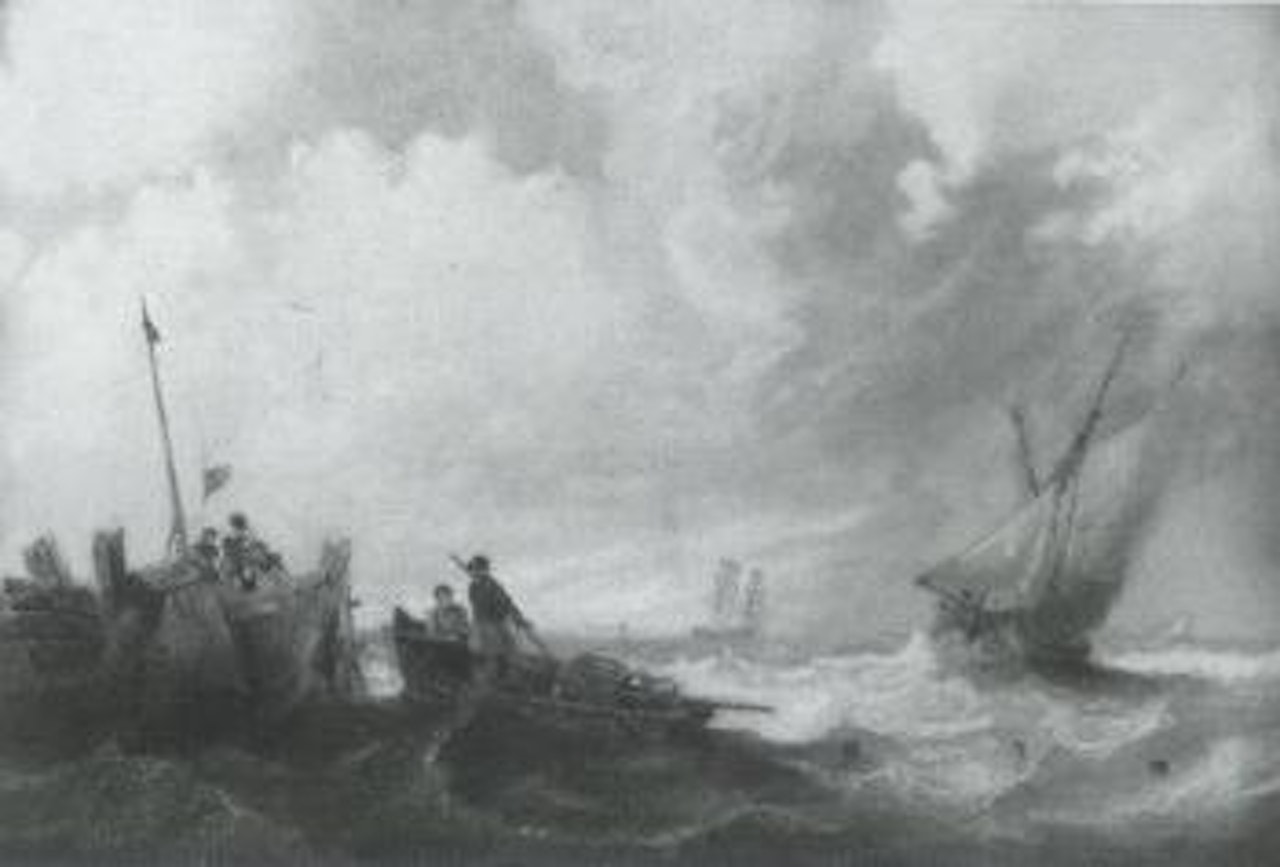 Stormy seas by John Wilson Carmichael