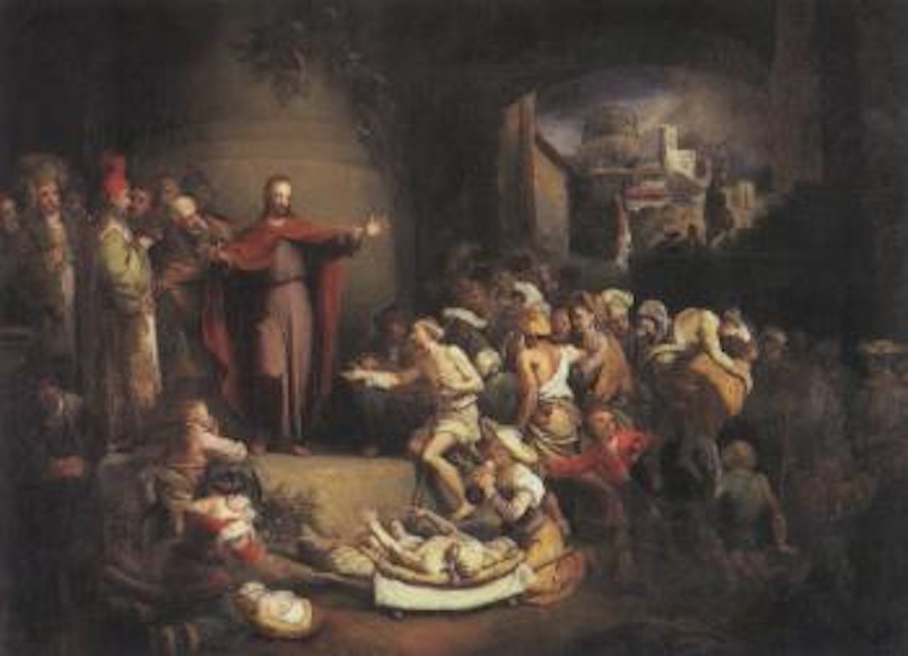 Christ healing the sick by Christian Wilhelm Ernst Dietrich