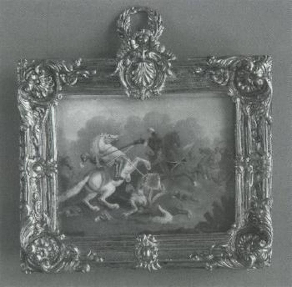 Cavalry battle by English School