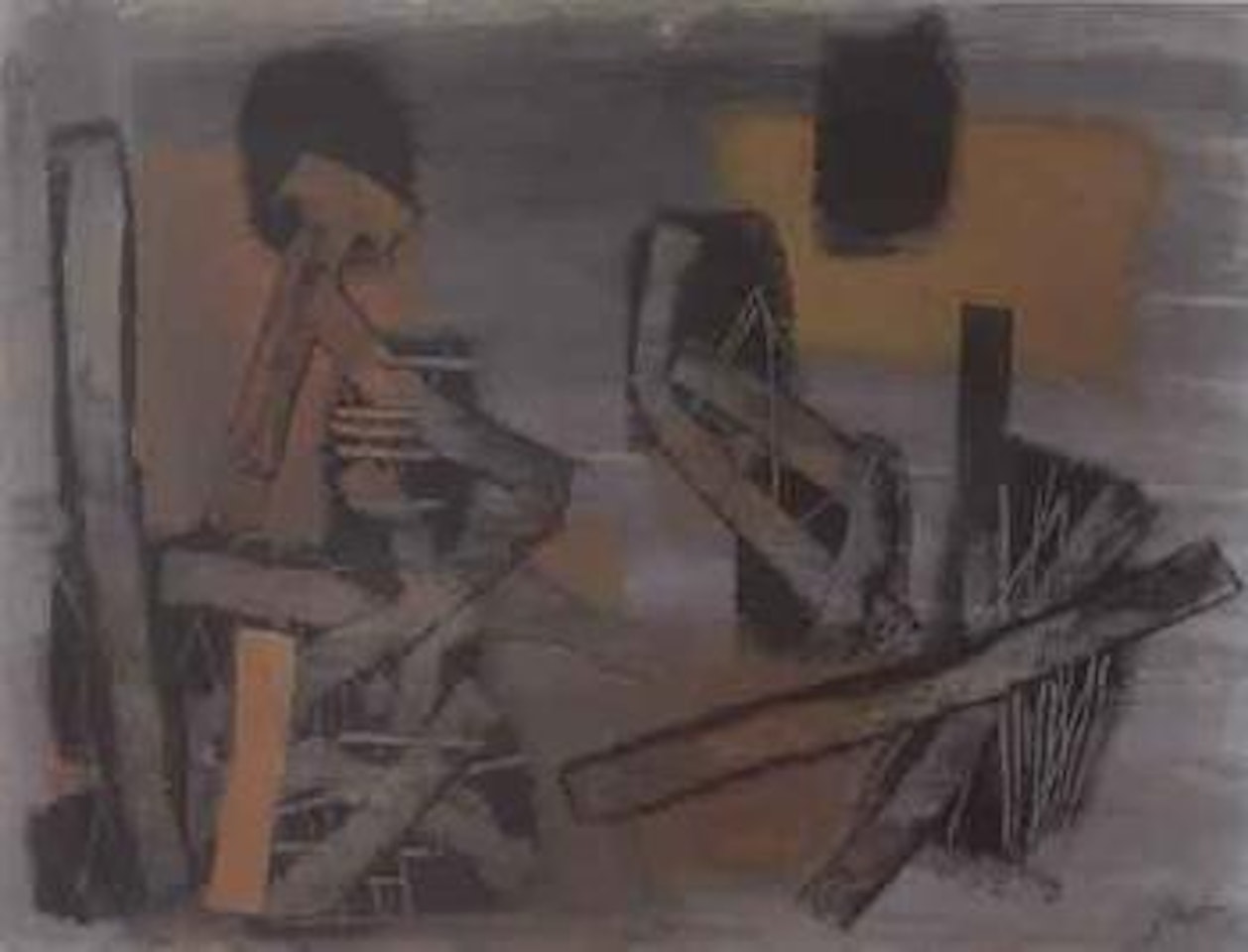 The crossing by Fritz Winter