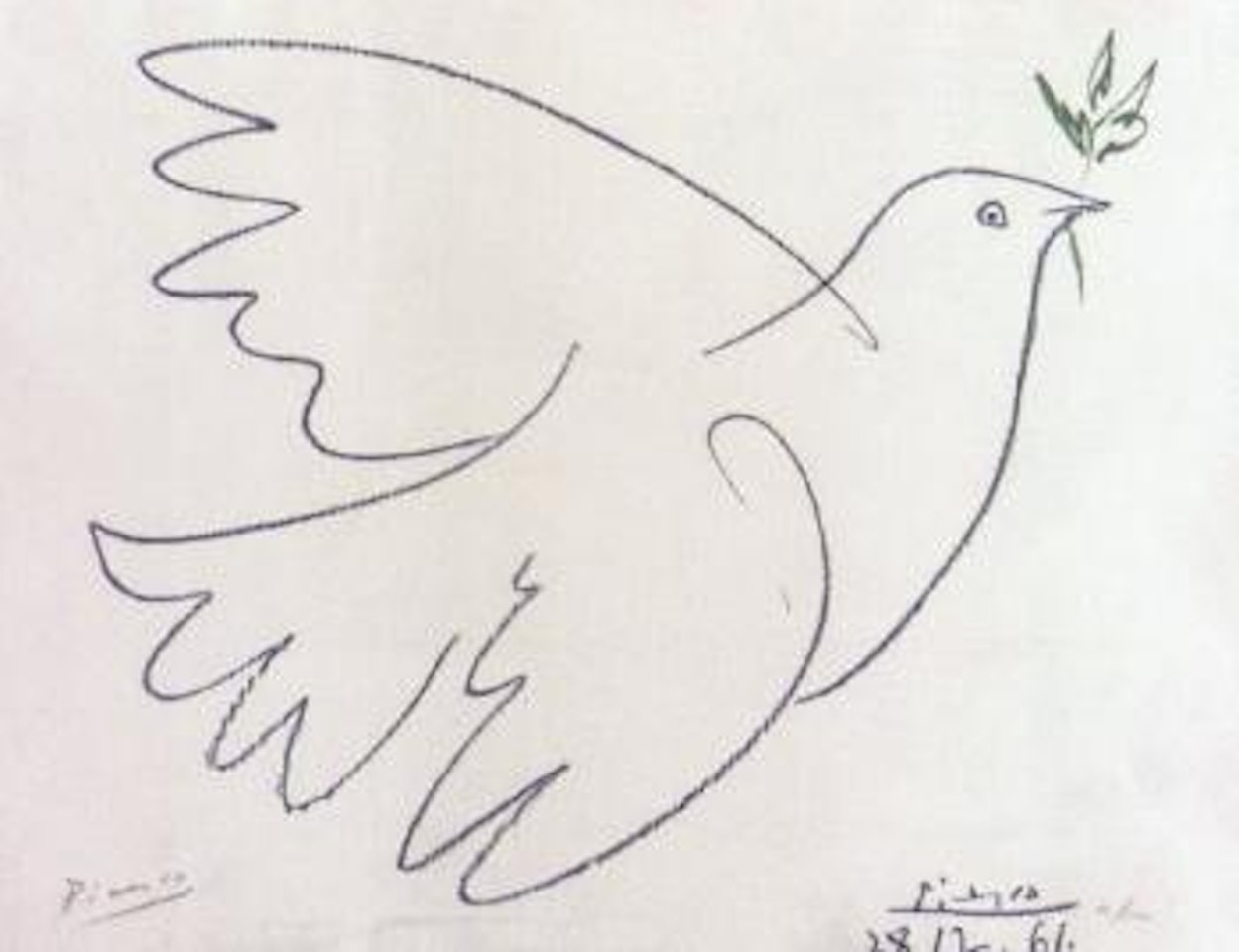 Dove of peace by Pablo Picasso