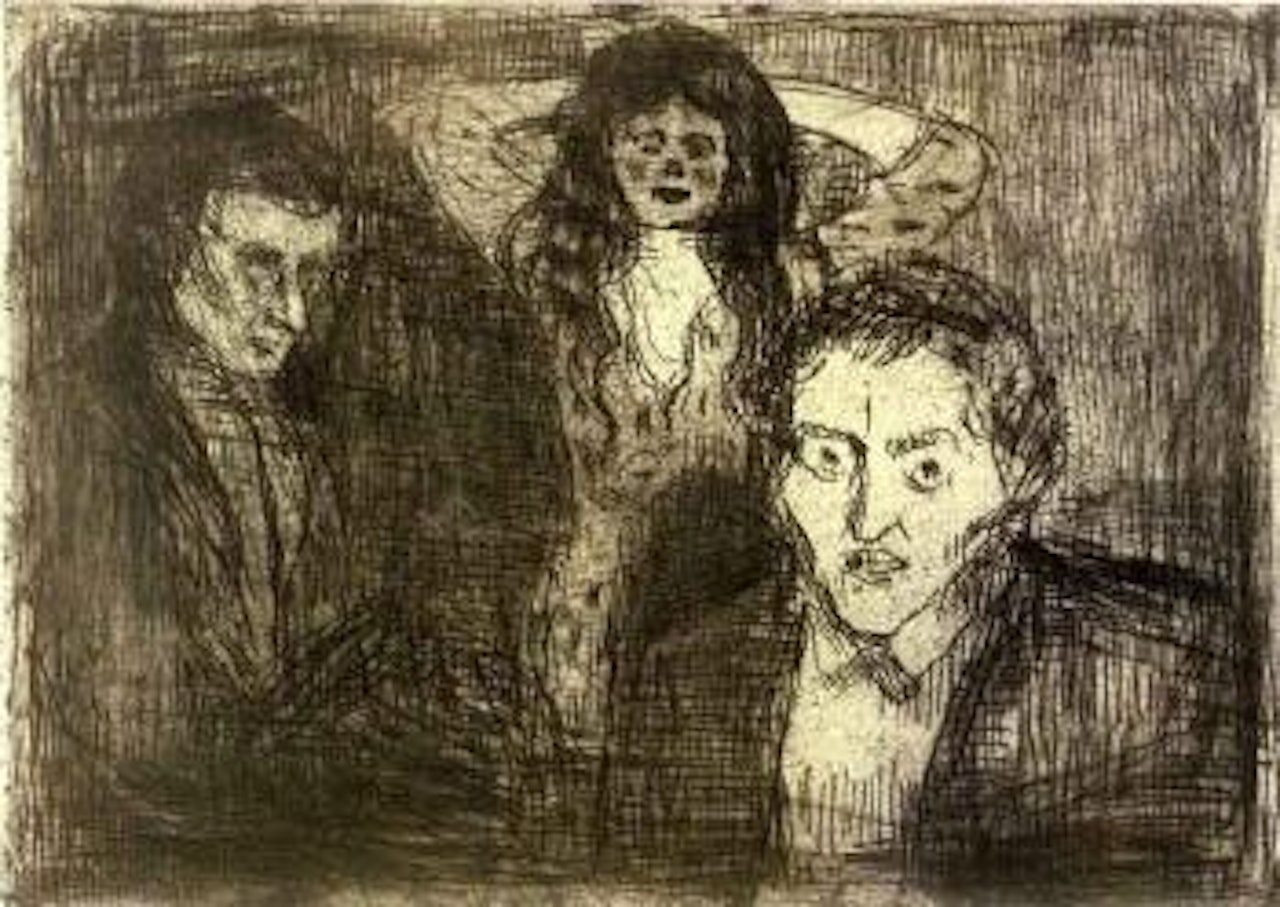 Jealousy by Edvard Munch