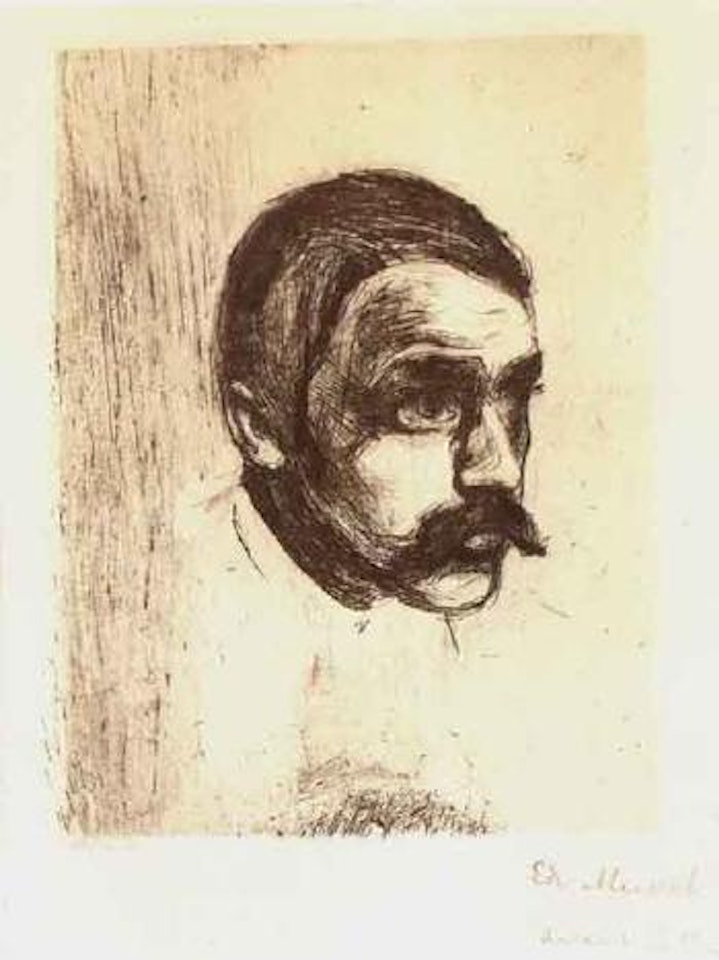 Portrait of Sigbjorn Obstfelder by Edvard Munch