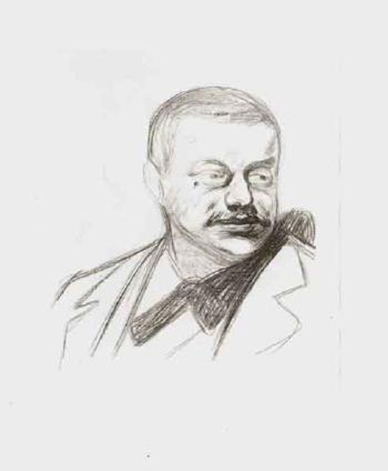 Portrait of Gunnar Heiberg by Edvard Munch