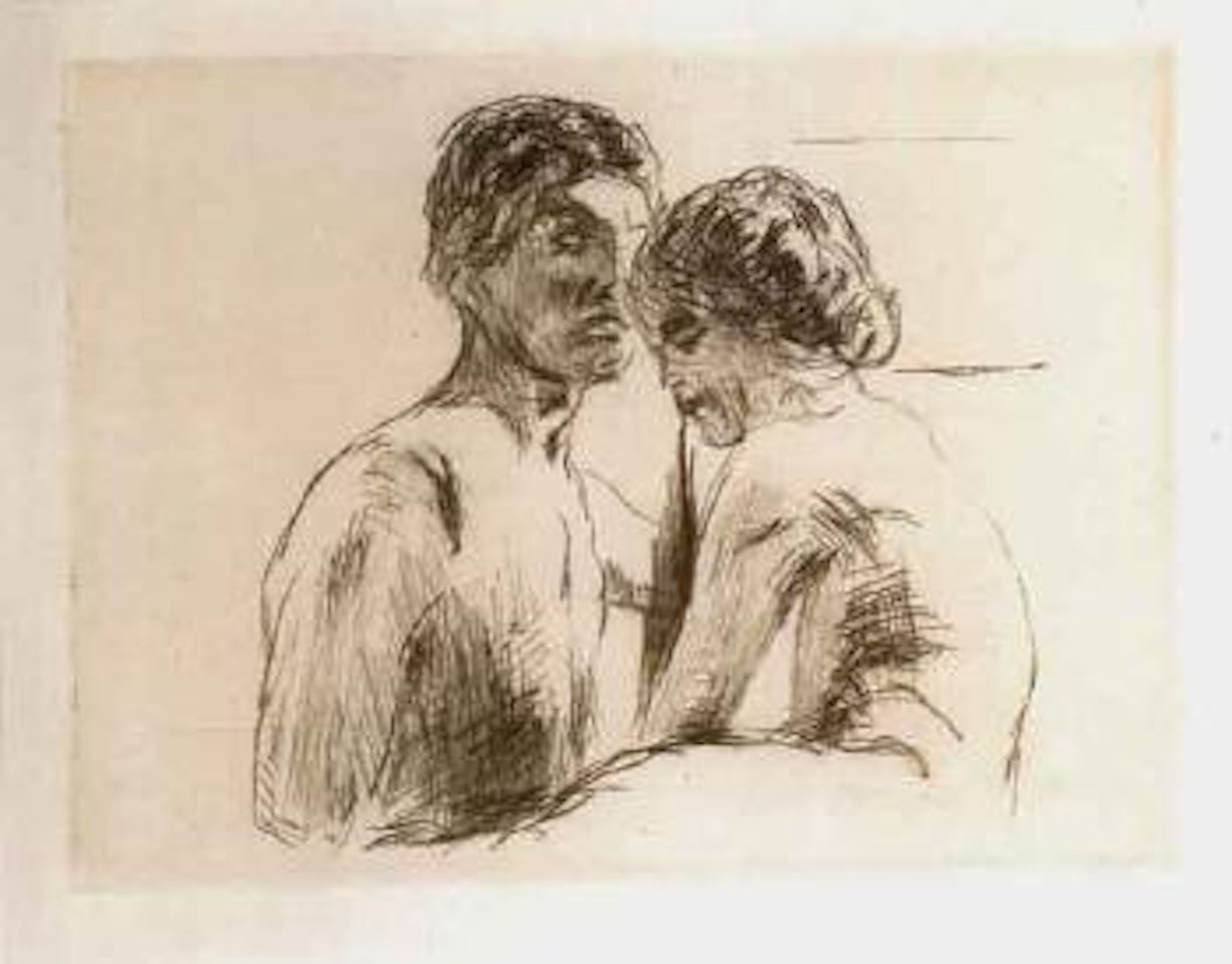 Two people by Edvard Munch