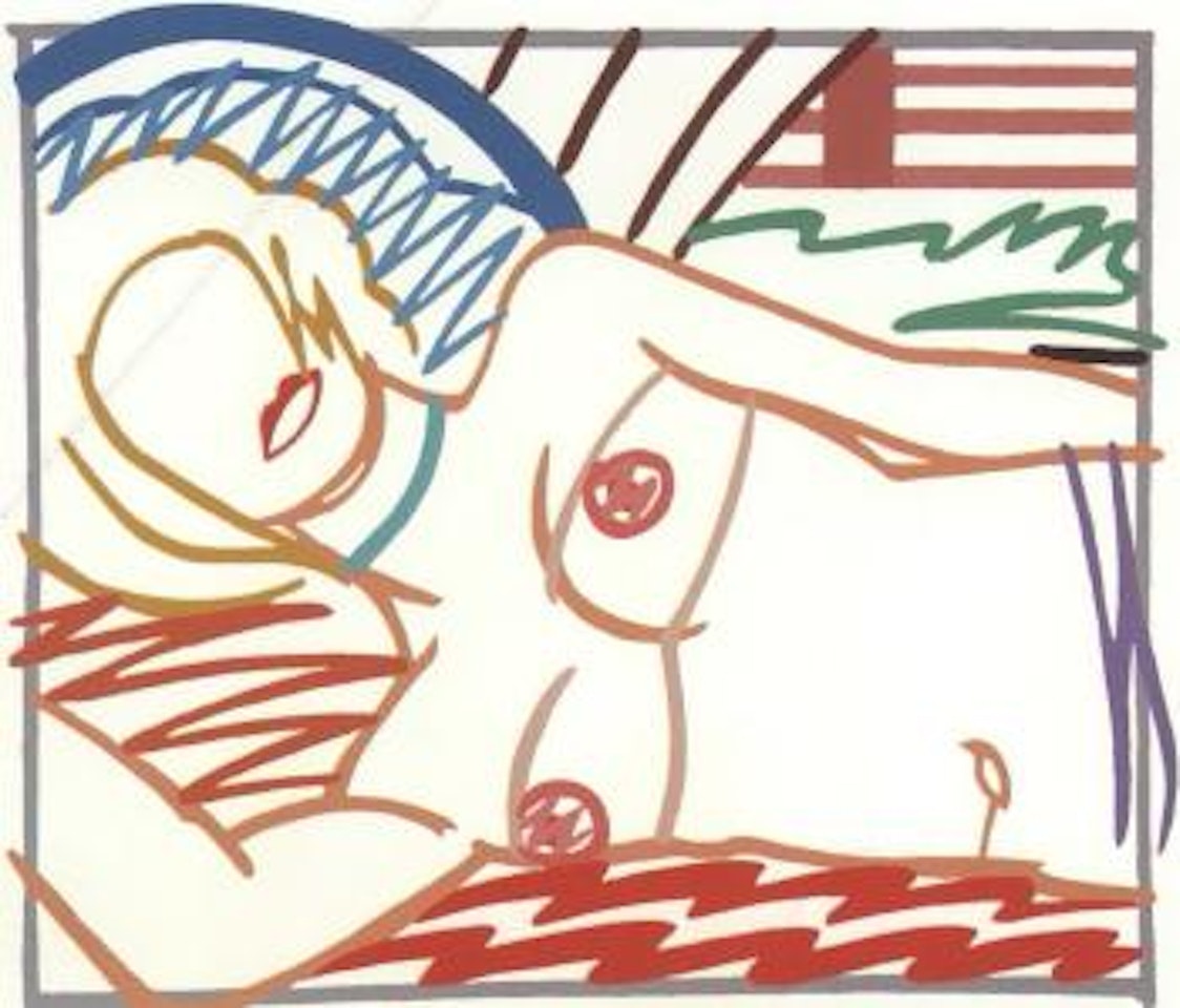 Monica in half slip by Tom Wesselmann