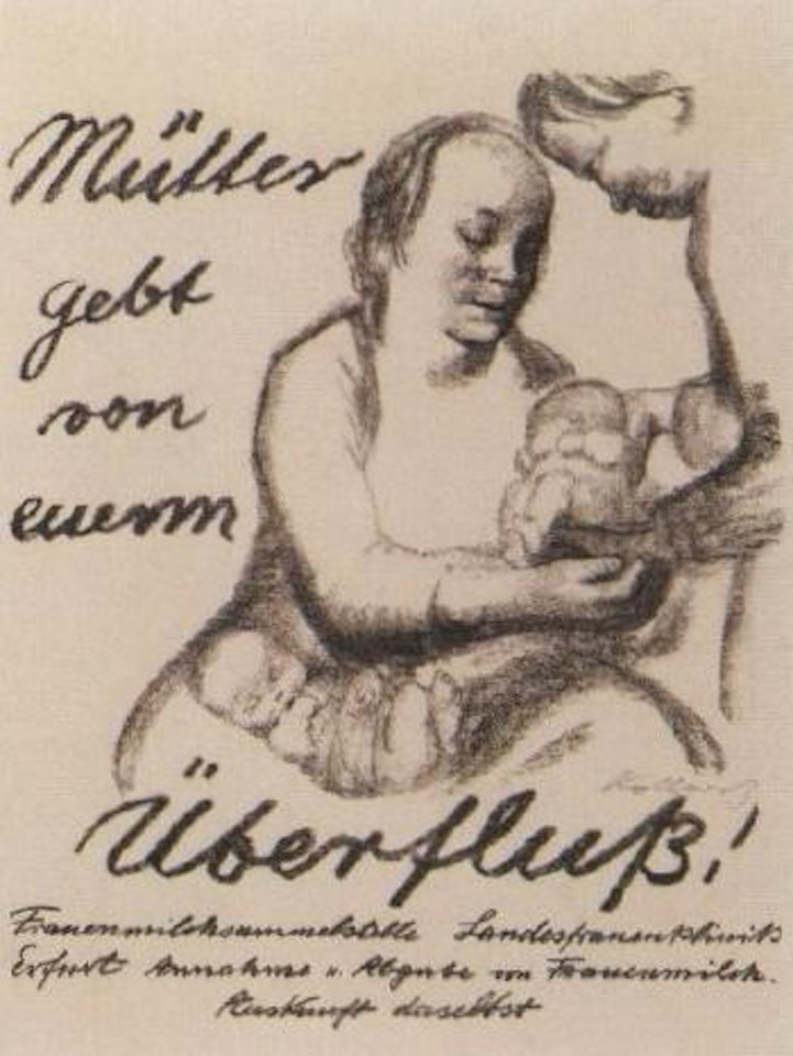 Mutter gebt von euren Uberfluss by Kathe Kollwitz