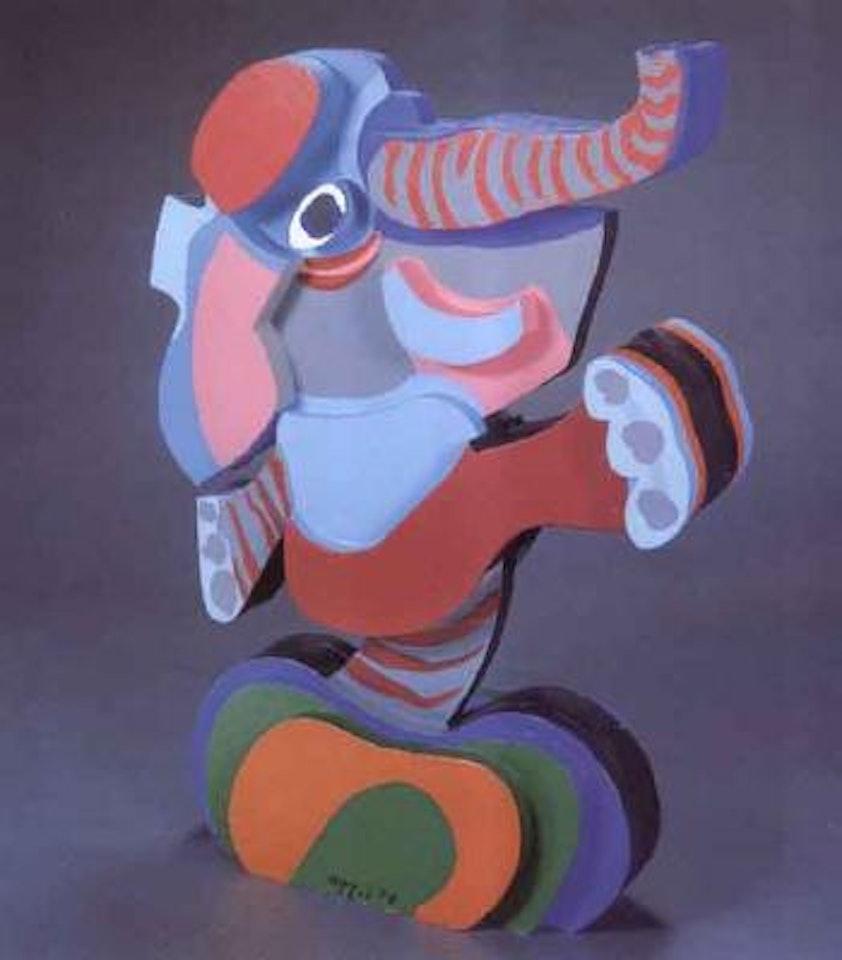 Dancing elephant by Karel Appel