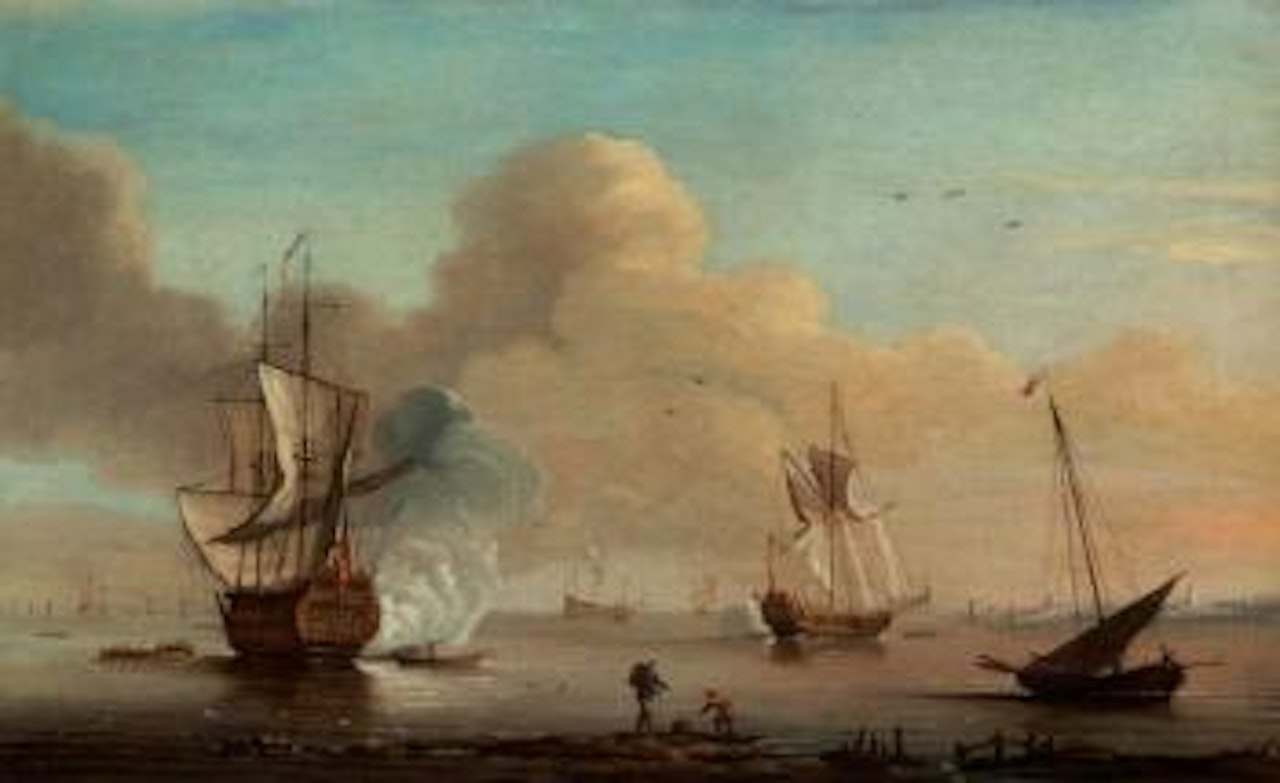 Flagship saluting by Francis Swaine