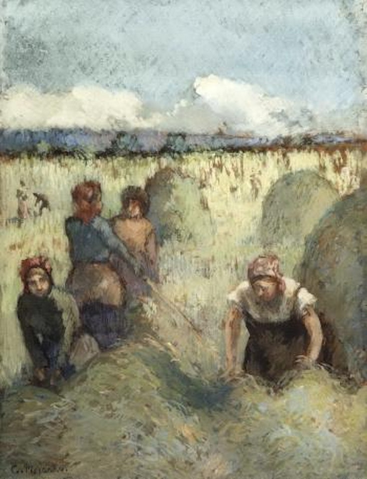 La fenaison by Camille Pissarro