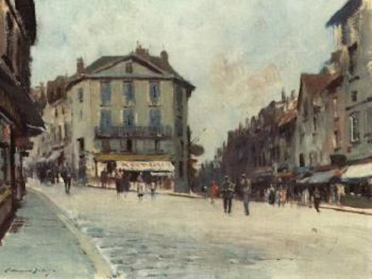 Street scene, Honfleur by Edward Seago