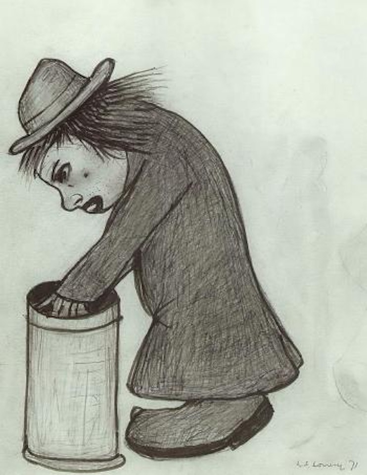 Tramp, St. Peter's Square by Laurence Stephen Lowry